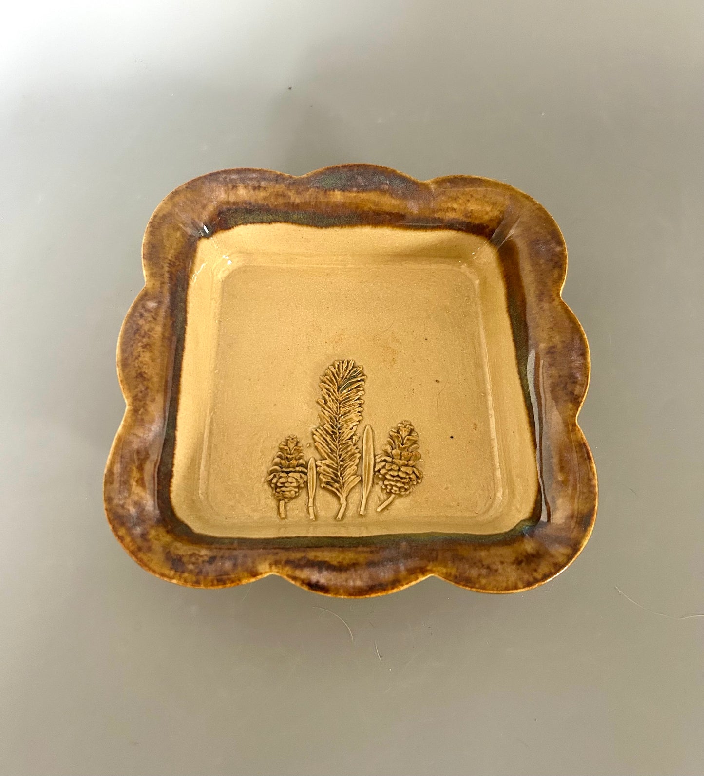 Cornfield Design Square Dish