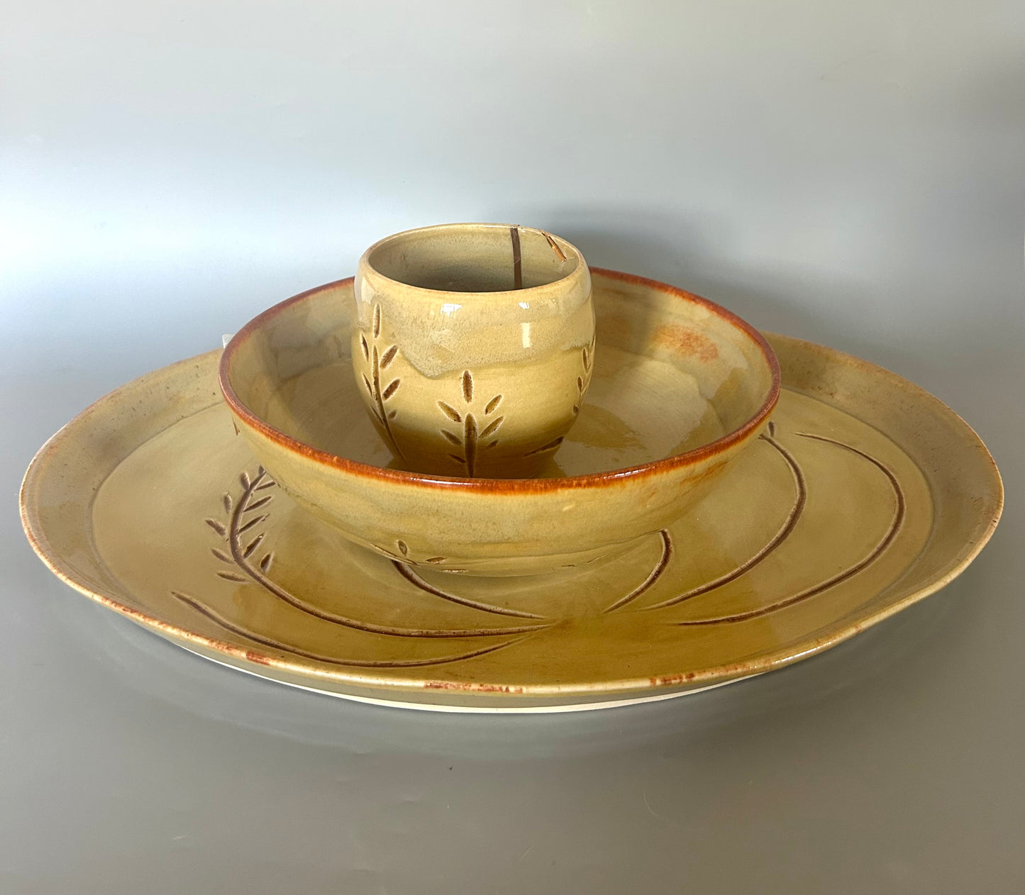 Autumn Wheat Large Platter