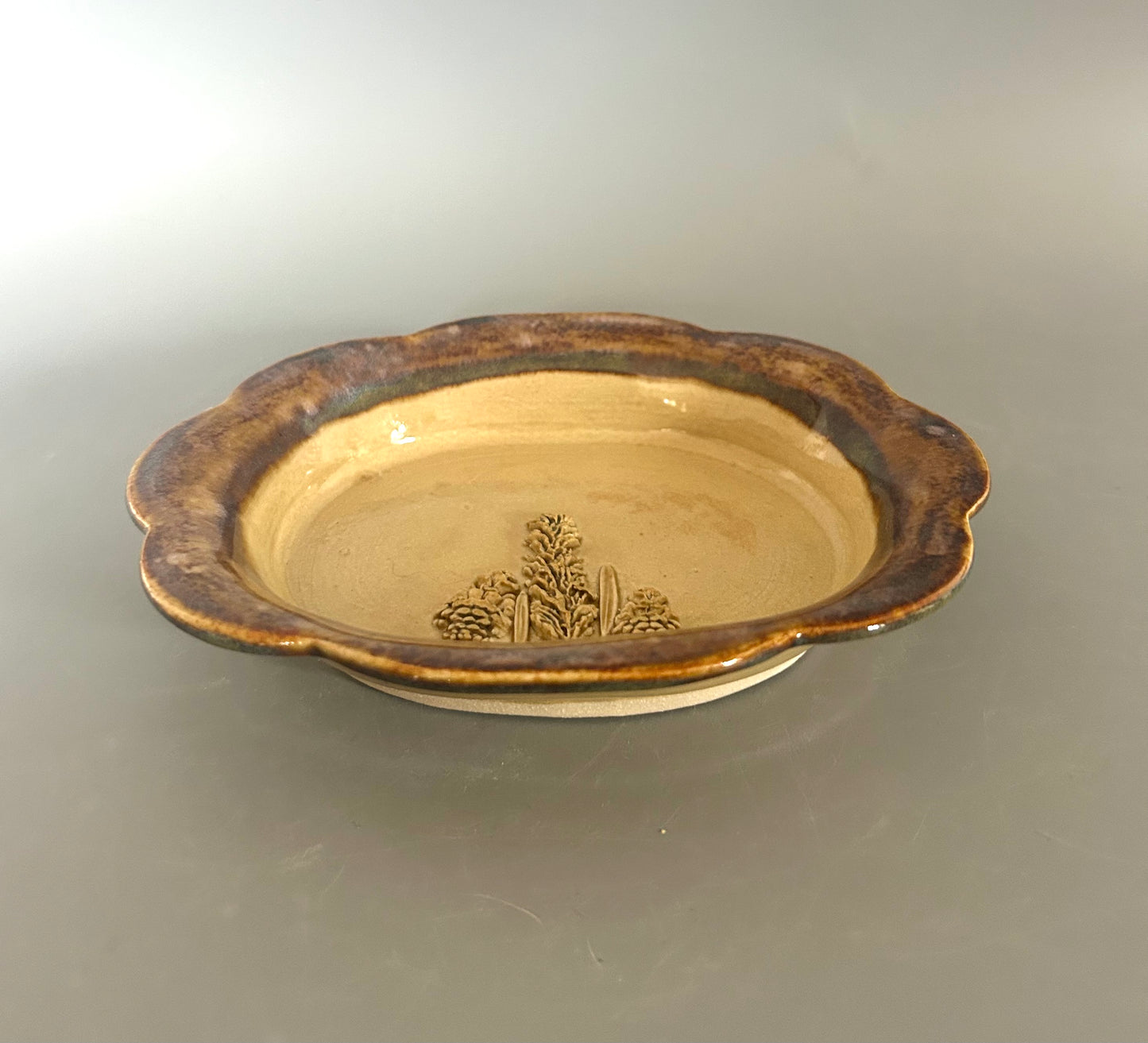 Cornfield Design Oval Dish