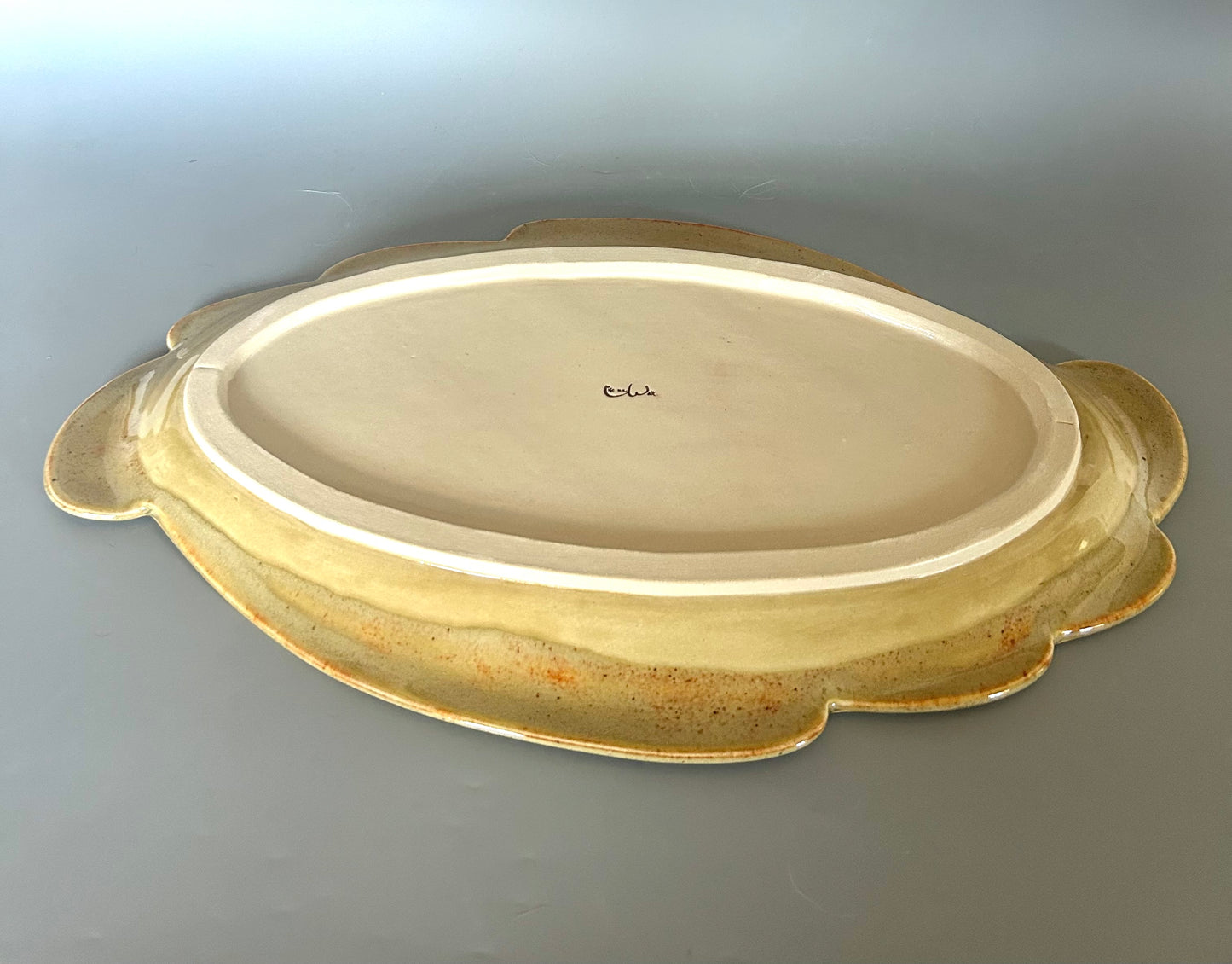 Autumn Wheat Oval Tray