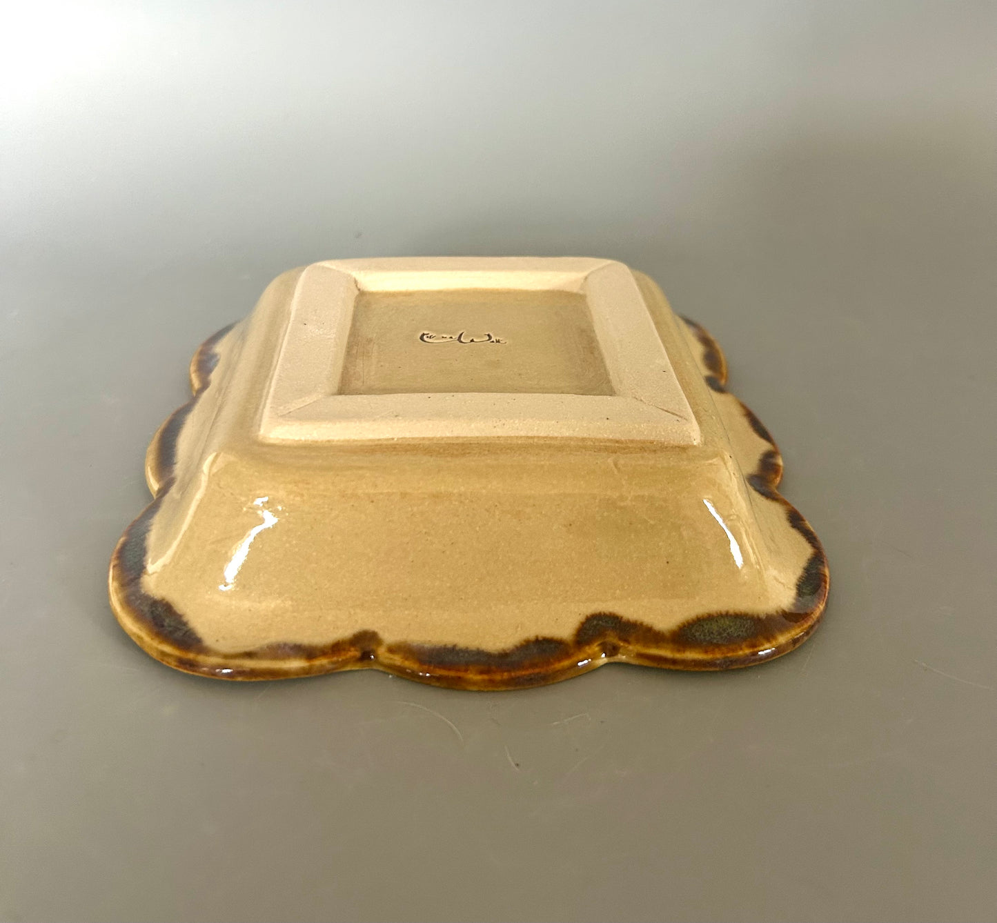 Cornfield Design Square Dish
